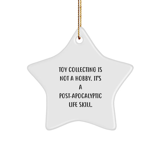 Gifts from Family for Toy Collectors - Christmas Star Ornament Post-apocalyptic Life Skill Humor - Image 1