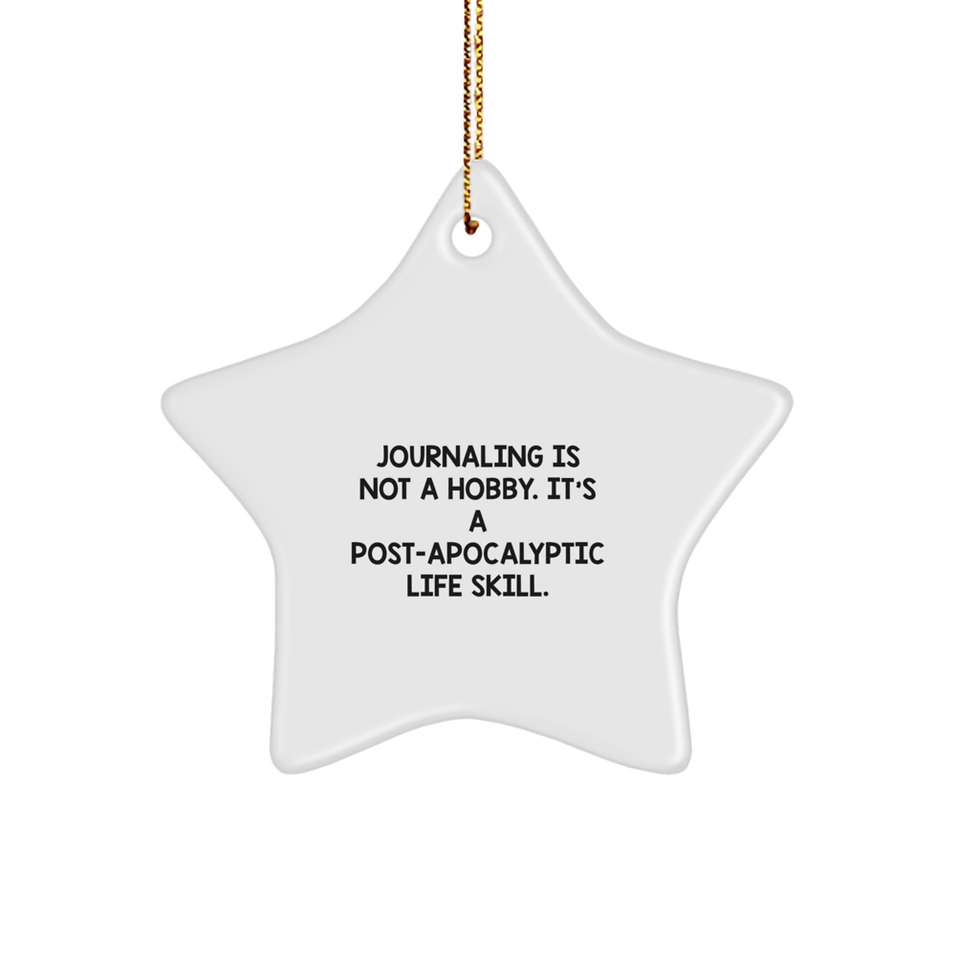 Funny Journaling Star Ornament Gifts from Women for Friends on Christmas - Image 1