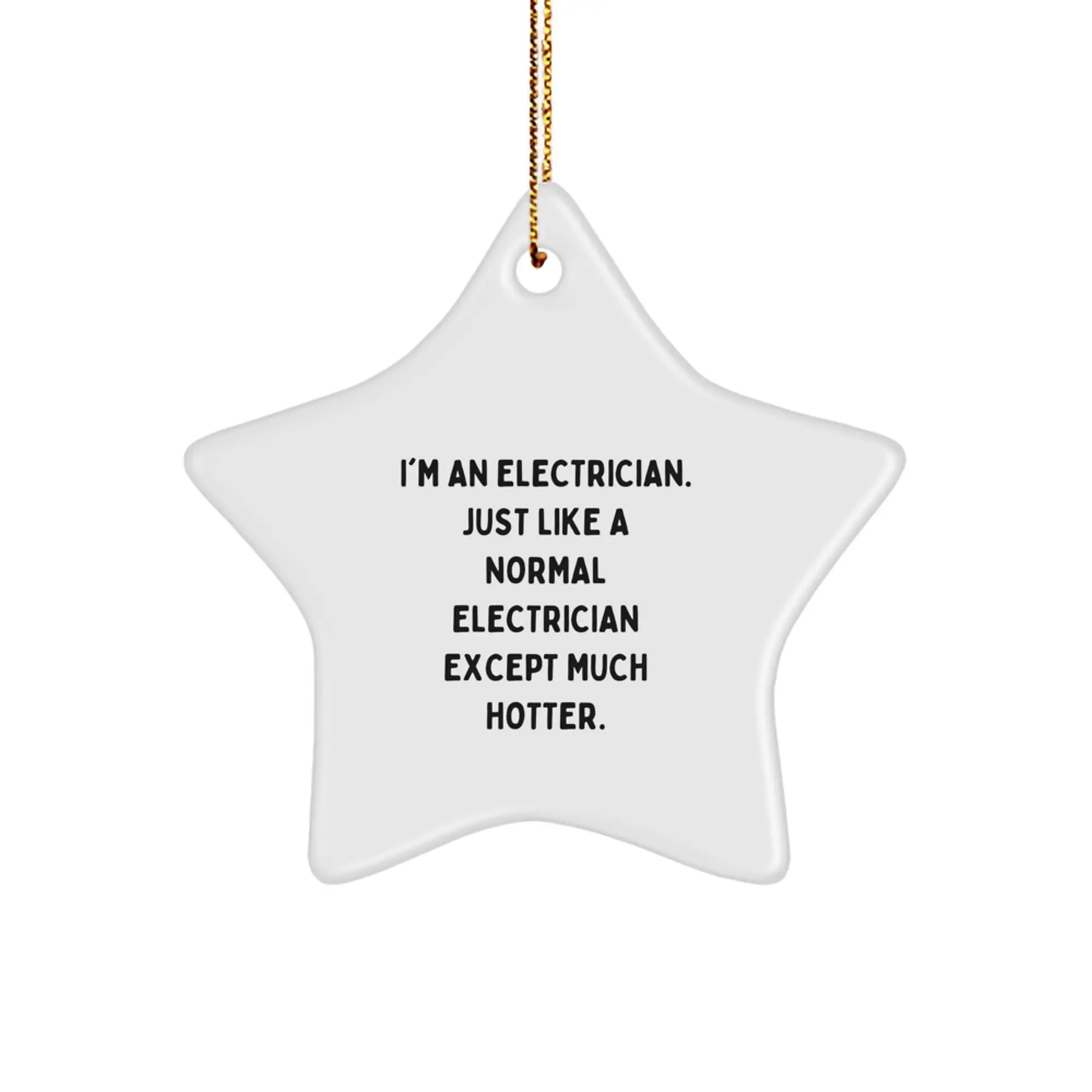 Electrician Keepsake Christmas Ornament for Him Gift Holiday Spark - Image 1