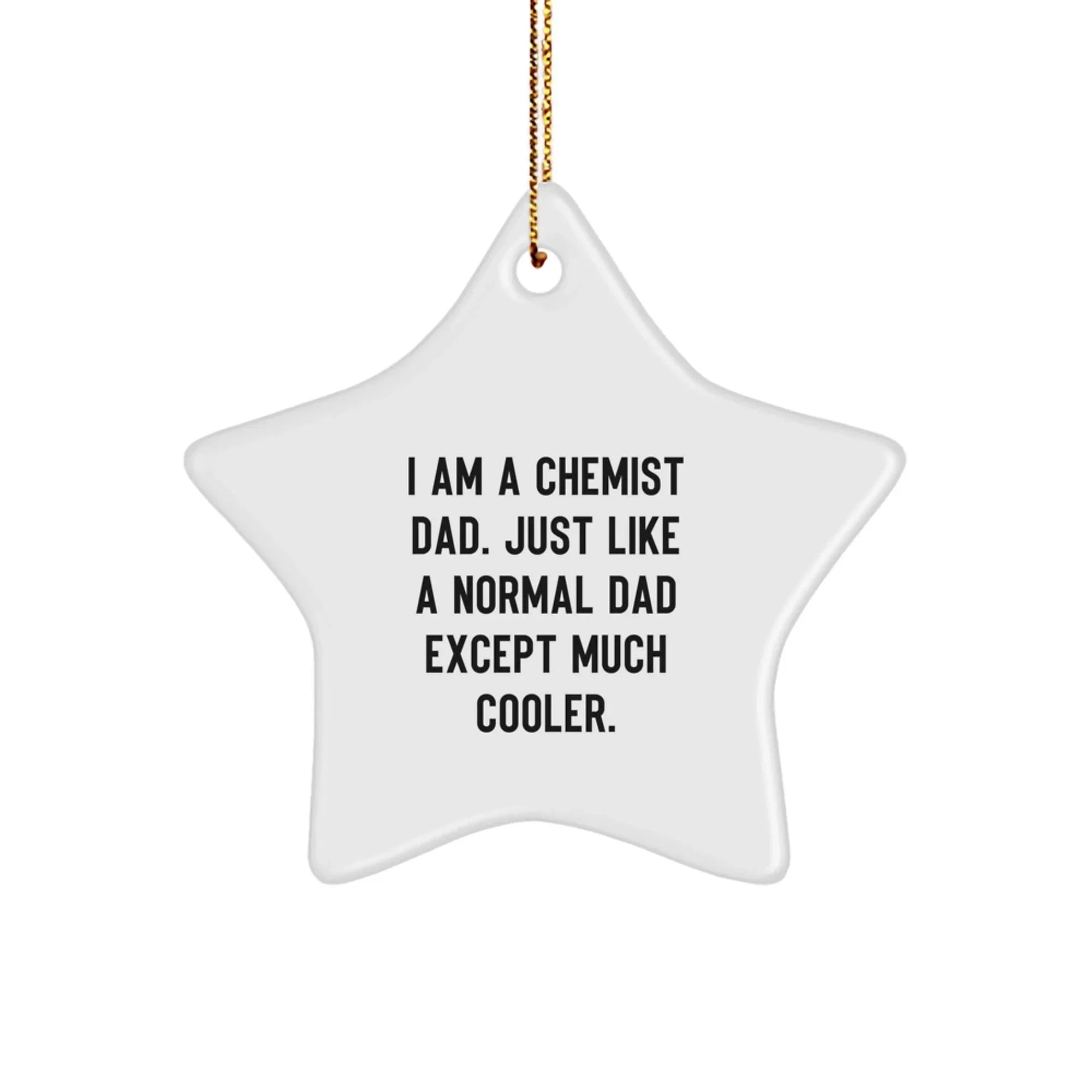 Funny Chemist Gifts from Men, Unique Star Ornament for Chemist, Christmas Unique Gifts