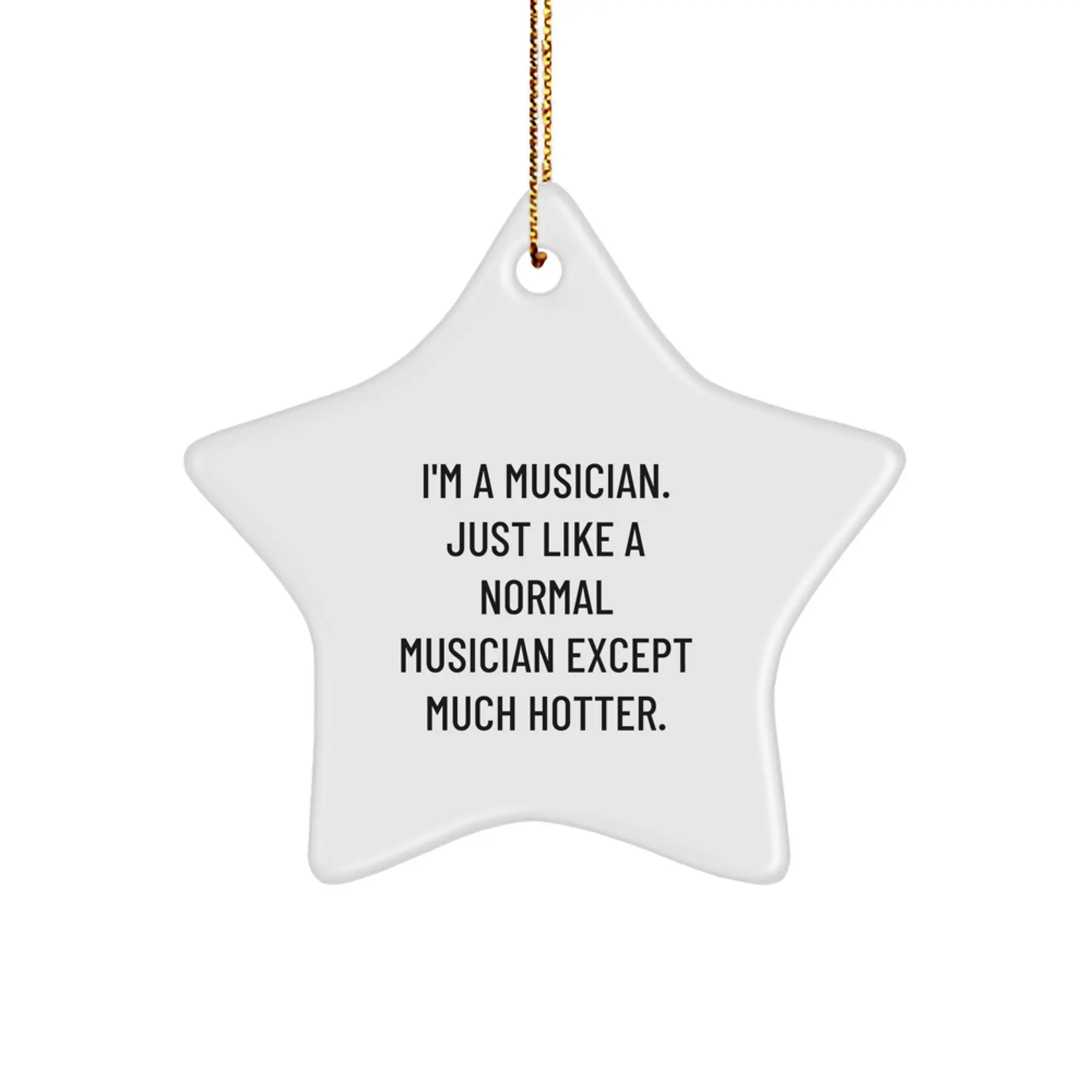 Funny Musician Star Ornament Gifts for Musician Friends Christmas Unique Gifts from Family - Image 1