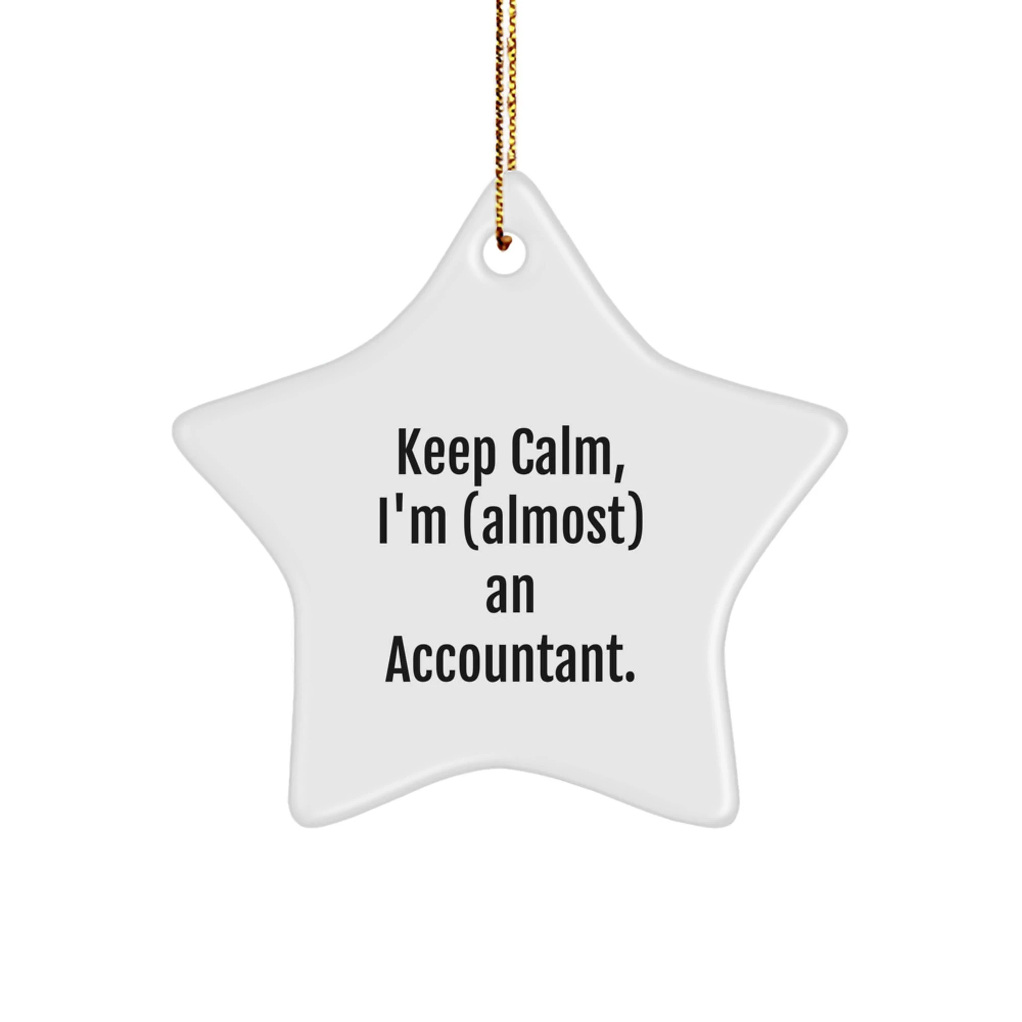 Funny Accountant Star Ornament Gifts from Friends for Christmas Unique Gifts