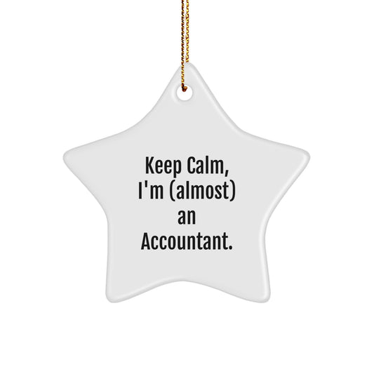 Funny Accountant Star Ornament Gifts from Friends for Christmas Unique Gifts - Image 1