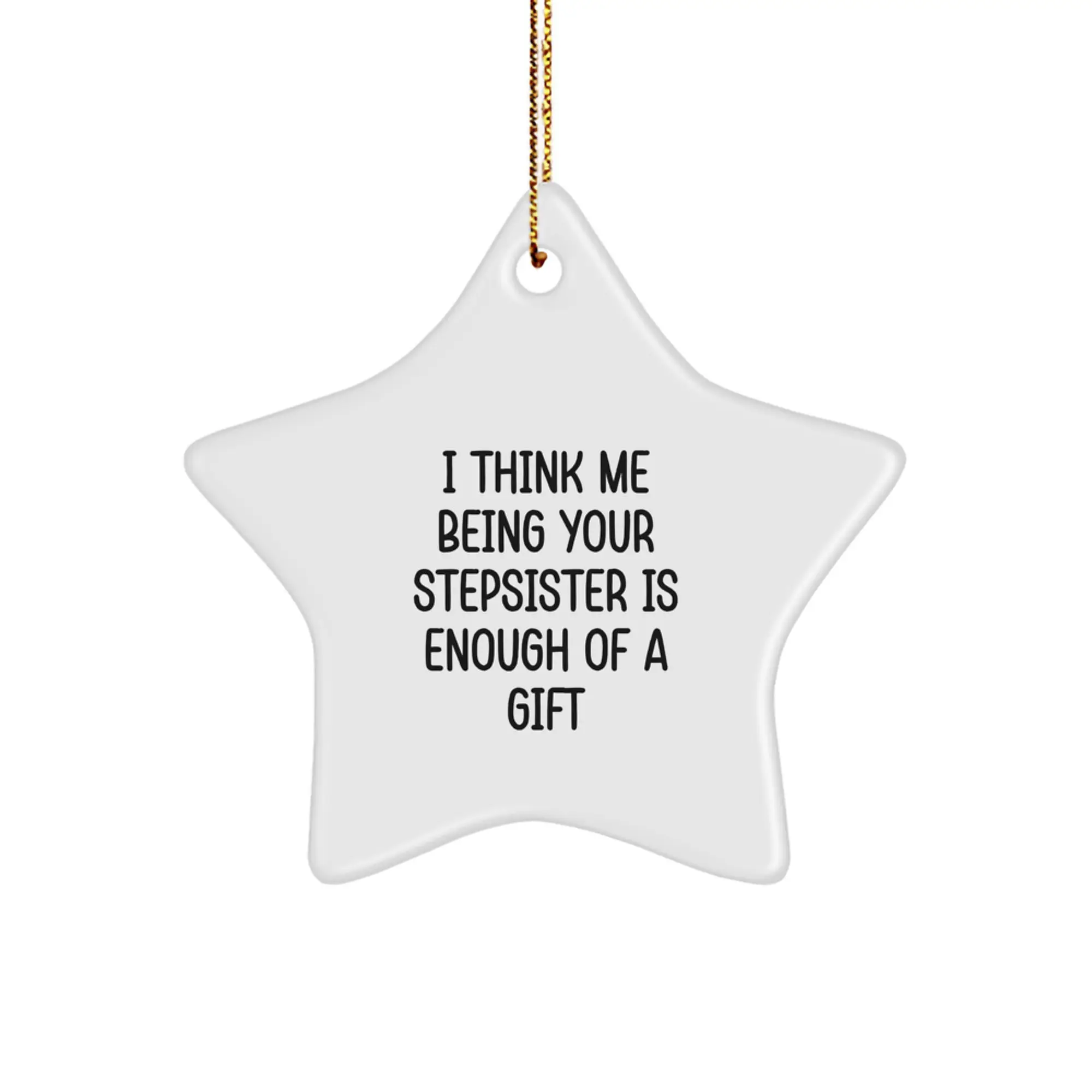 Christmas Gift for Her Stepsister Star Ornament Present Bright Surprise - Image 1