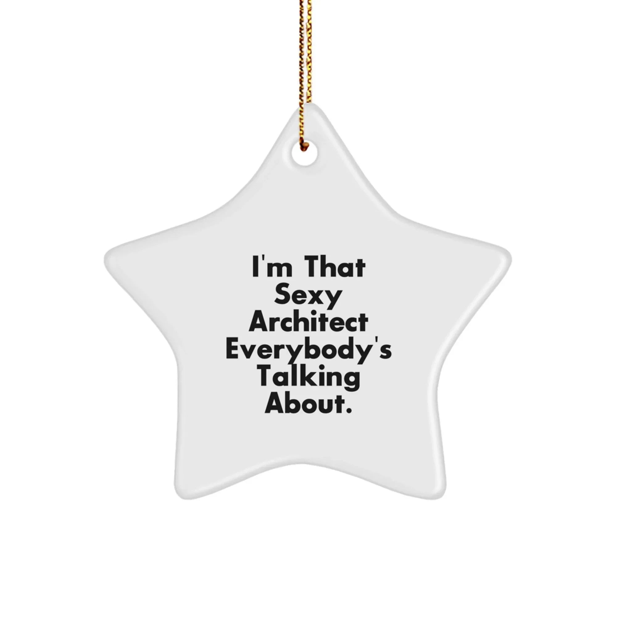 Funny Architect Star Ornament Gifts from Friends for Men Women Christmas Unique Decorations