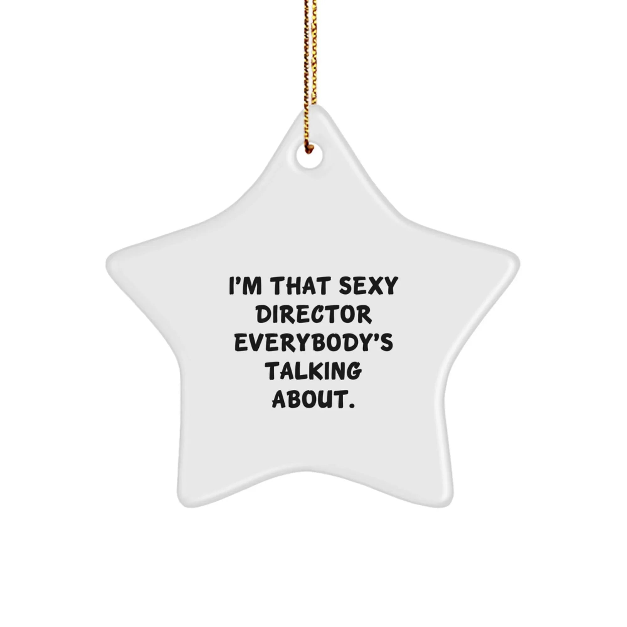 Funny Director Star Ornament Gifts from Friends for Men Directors at Christmas Time