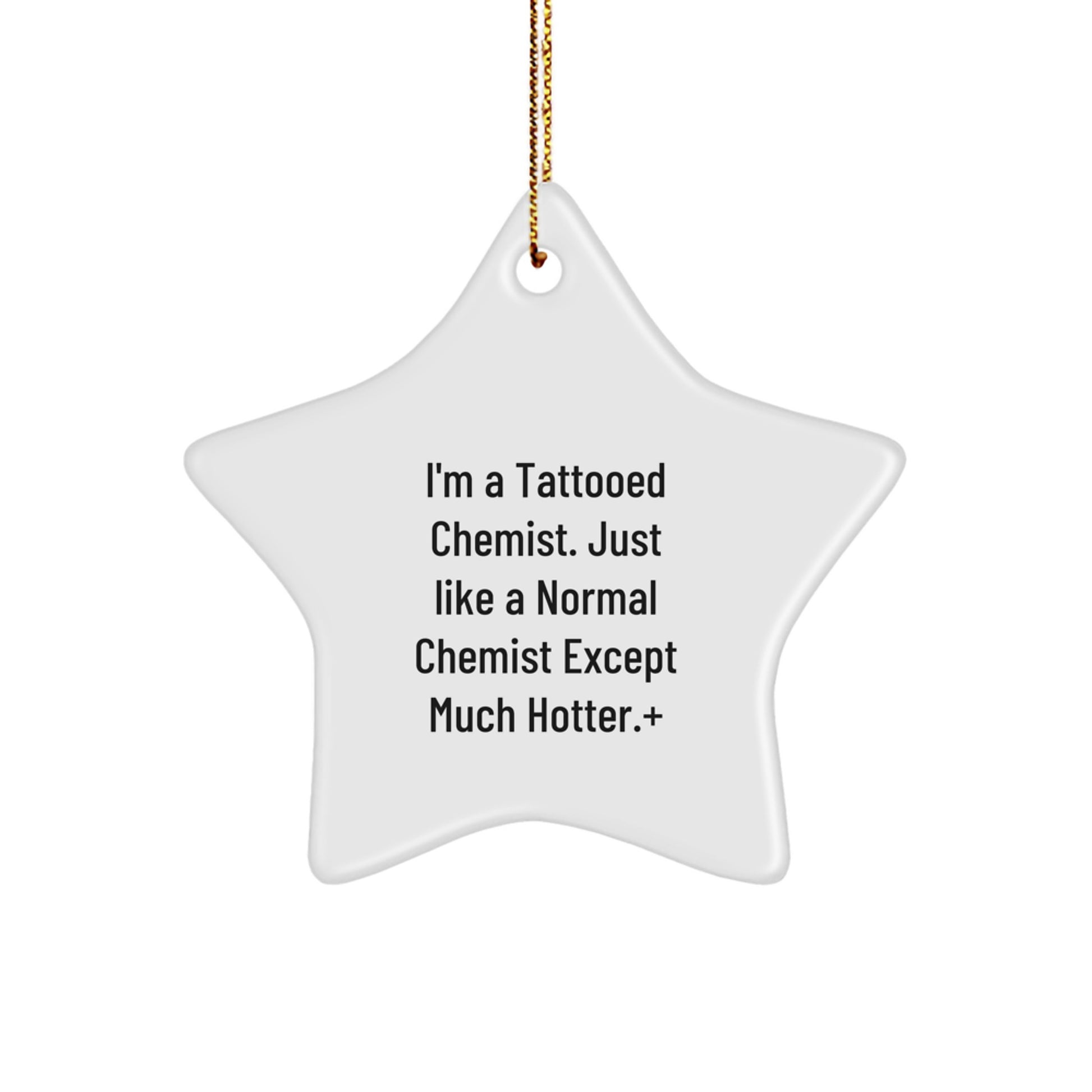 Funny Chemist Gifts from Friends, Unique Star Ornament for Chemist, Christmas Decorations for Home - Image 1