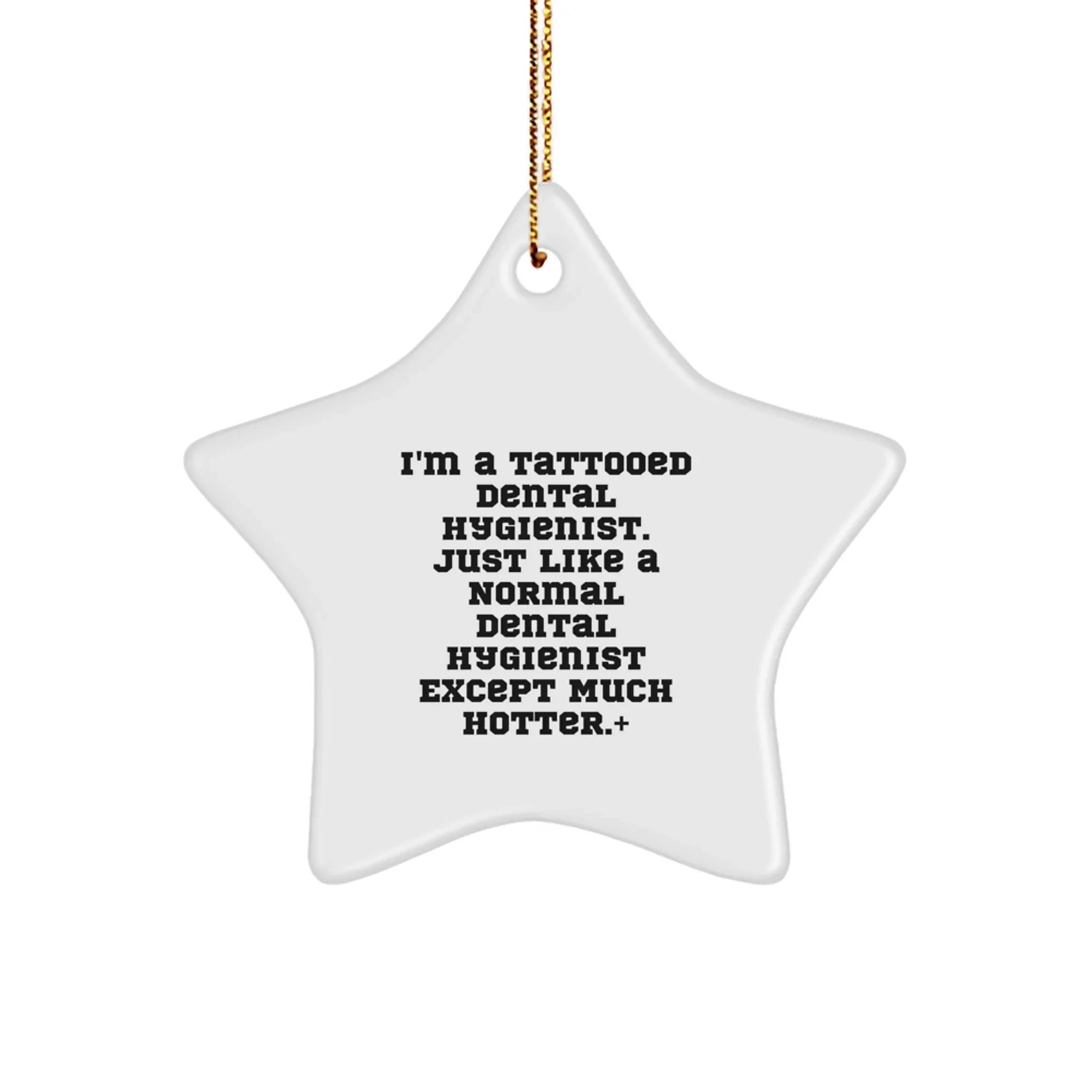 Funny Dental Hygienist Gifts from Friends for Men Women Coworkers Star Ornament Christmas Memorable Present