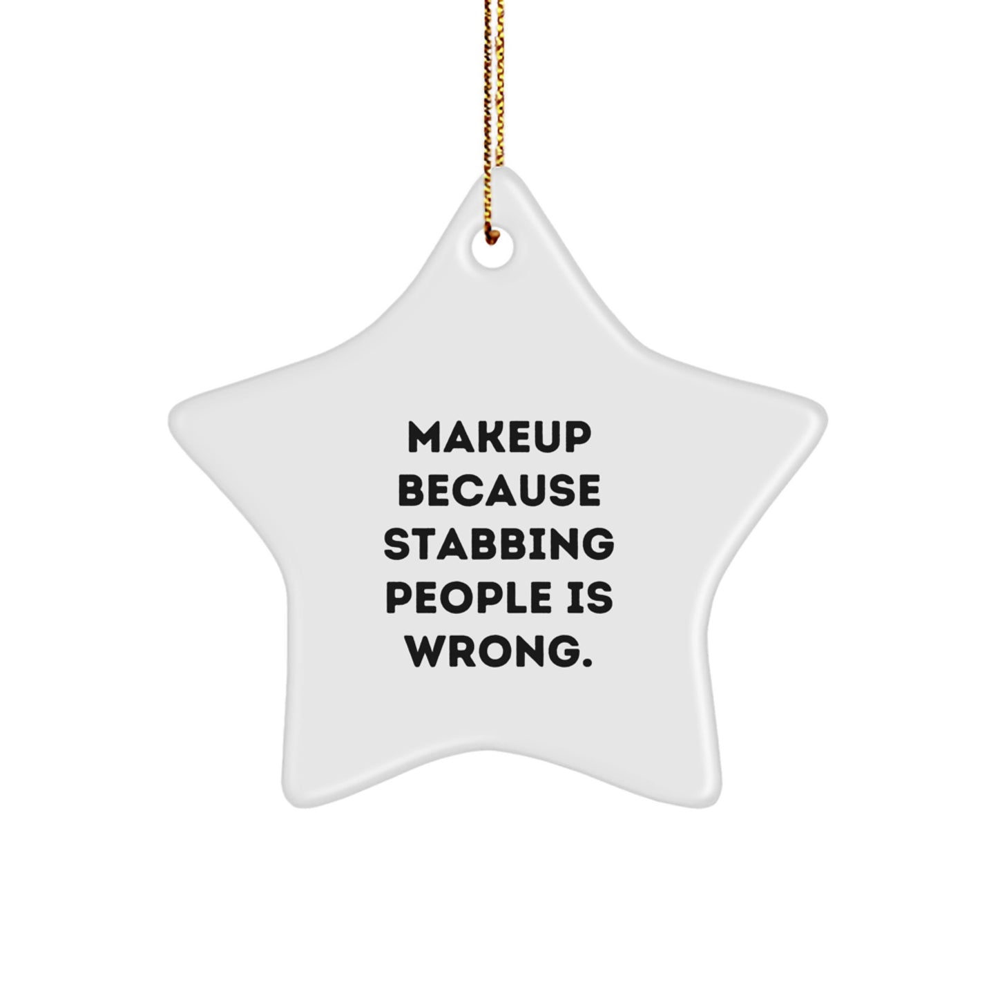 Funny Makeup Star Ornament Gifts for Makeup Lovers from Family - Image 1