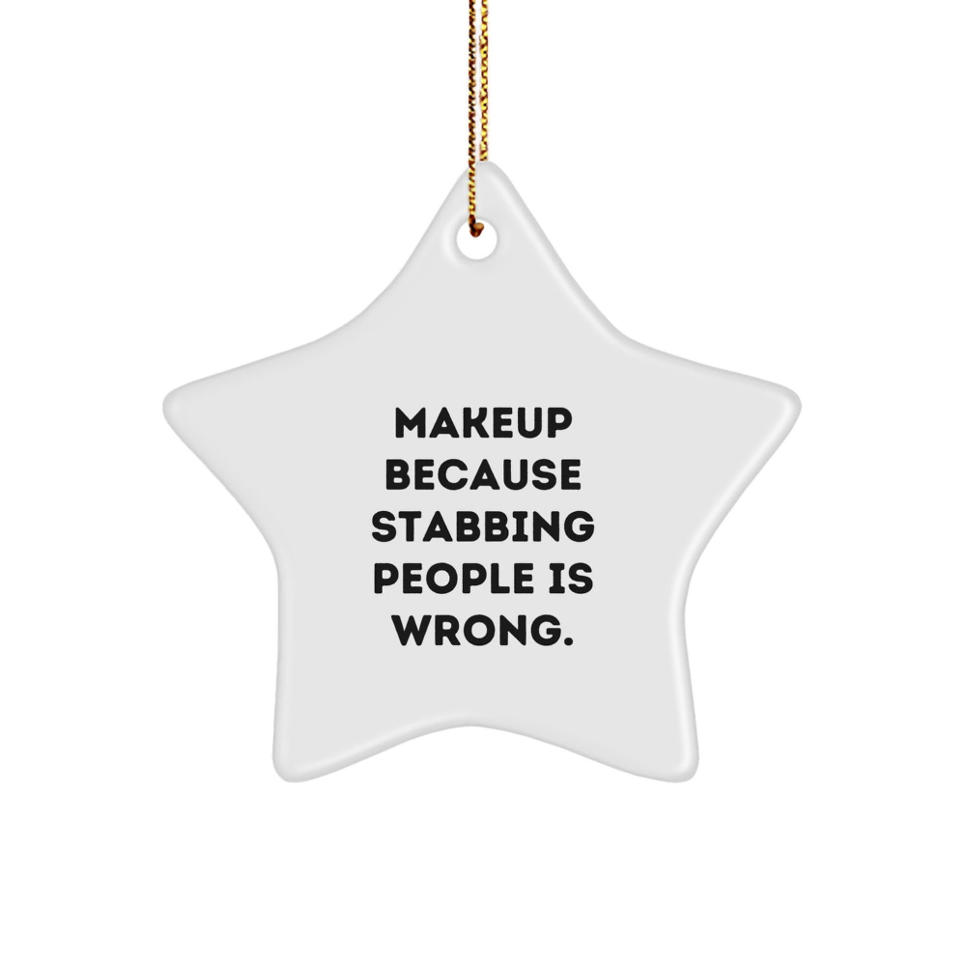 Funny Makeup Star Ornament Gifts for Makeup Lovers from Family - Image 1