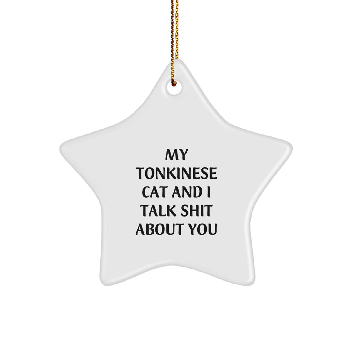 Favorite Tonkinese Cat Christmas Ornament Gift - My Tonkinese Cat And I - Image 1