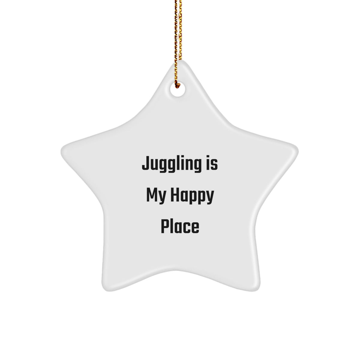 Favorite Christmas Ornament Juggling Is My Happy Place Gift for Kids - Image 1