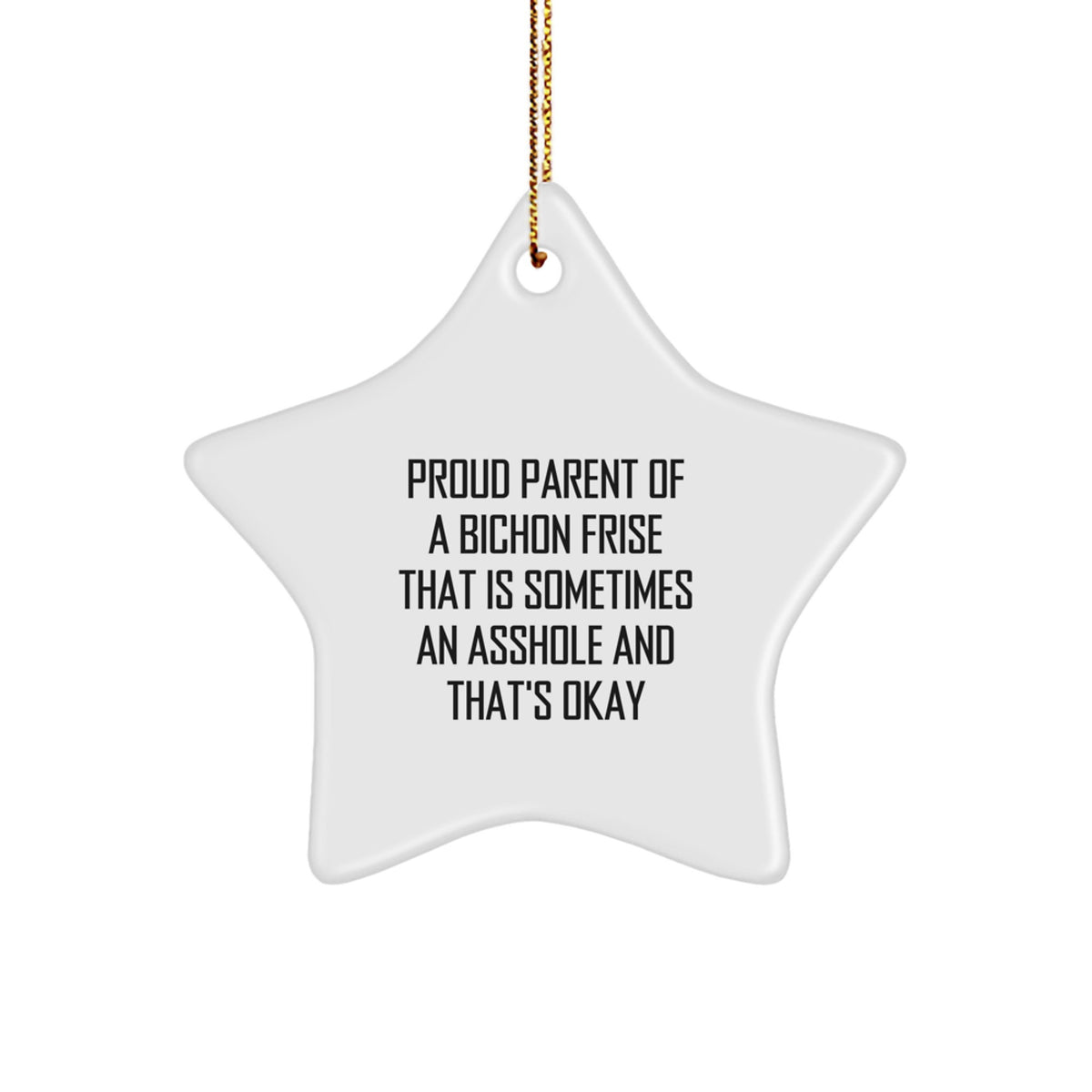 Christmas Ornament Gift Bichon Frise Owner - Proud Parent Idea - Image 1