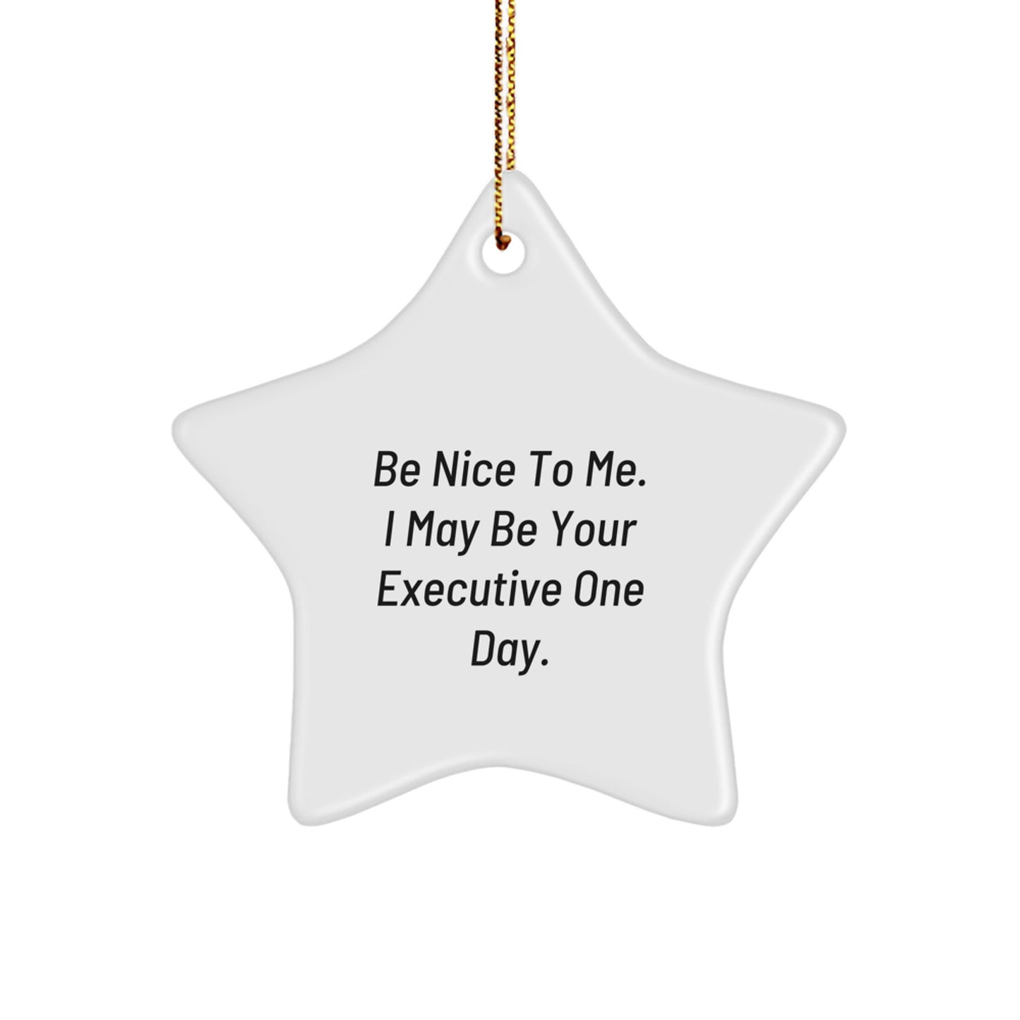Funny Christmas Unique Gifts for Executive Coworkers - Star Ornament from Friends - Image 1