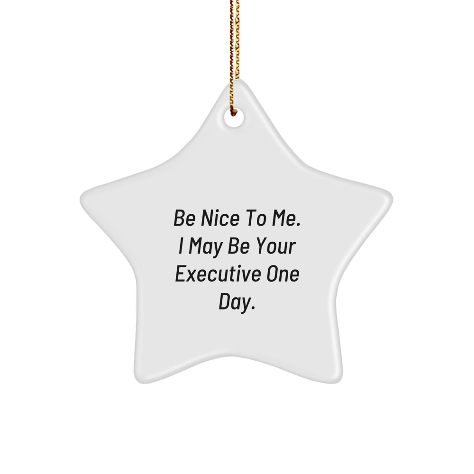 Funny Christmas Unique Gifts for Executive Coworkers - Star Ornament from Friends - Image 1