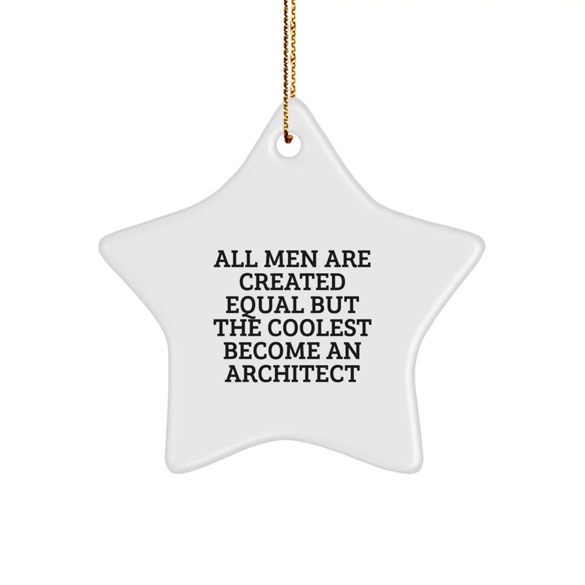 Christmas Gift for Her Architect Star Keepsake Ornament Present - Image 1