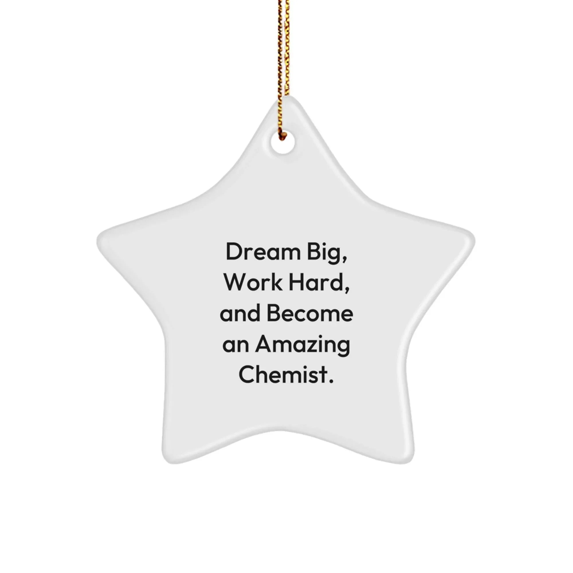 Funny Chemist Star Ornaments for Christmas Unique Gifts from Friends, Coworkers, or Family to Chemists, Men, or Women