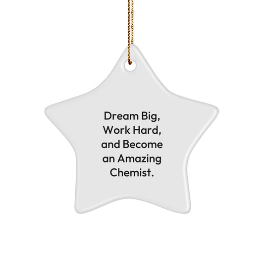 Funny Chemist Star Ornaments for Christmas Unique Gifts from Friends, Coworkers, or Family to Chemists, Men, or Women - Image 1
