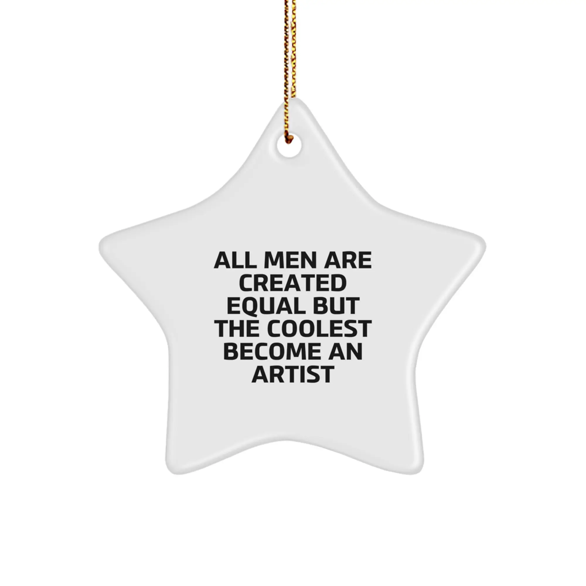 Christmas Gift Ornament for Her Present Artist Star Keepsake - Image 1