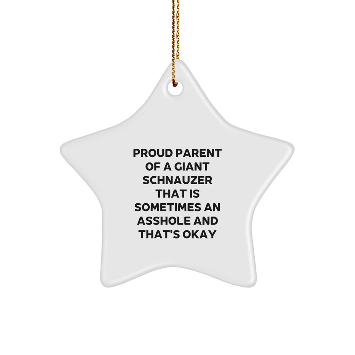 Humorous Christmas Ornament Gift for Friends - Proud Parent Of A Giant - Image 1