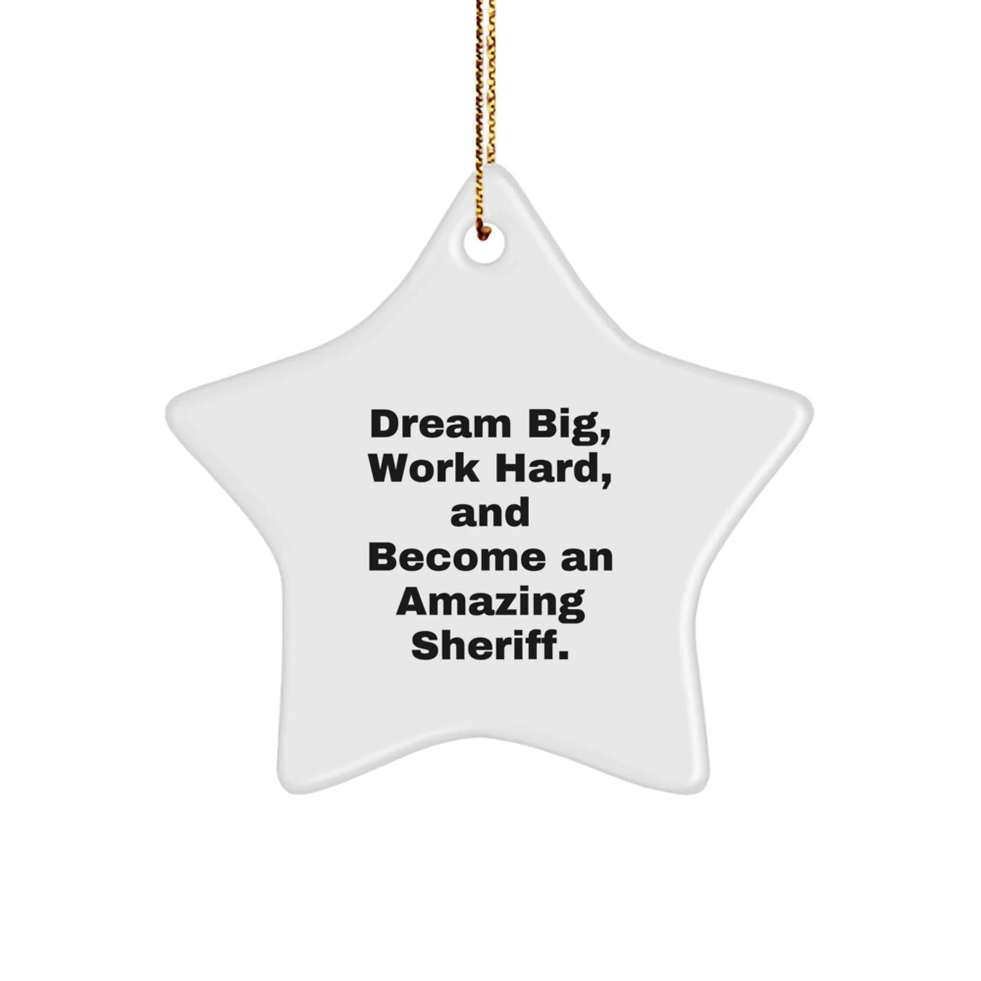 Funny Sheriff Gifts from Friends and Family - Gifts for Sheriff Christmas Unique Decorations