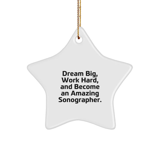 Gifts for Sonographer Friends and Family, Inspirational Star Ornament for Christmas Unique Decorations, Gifts from Men and Women - Image 1