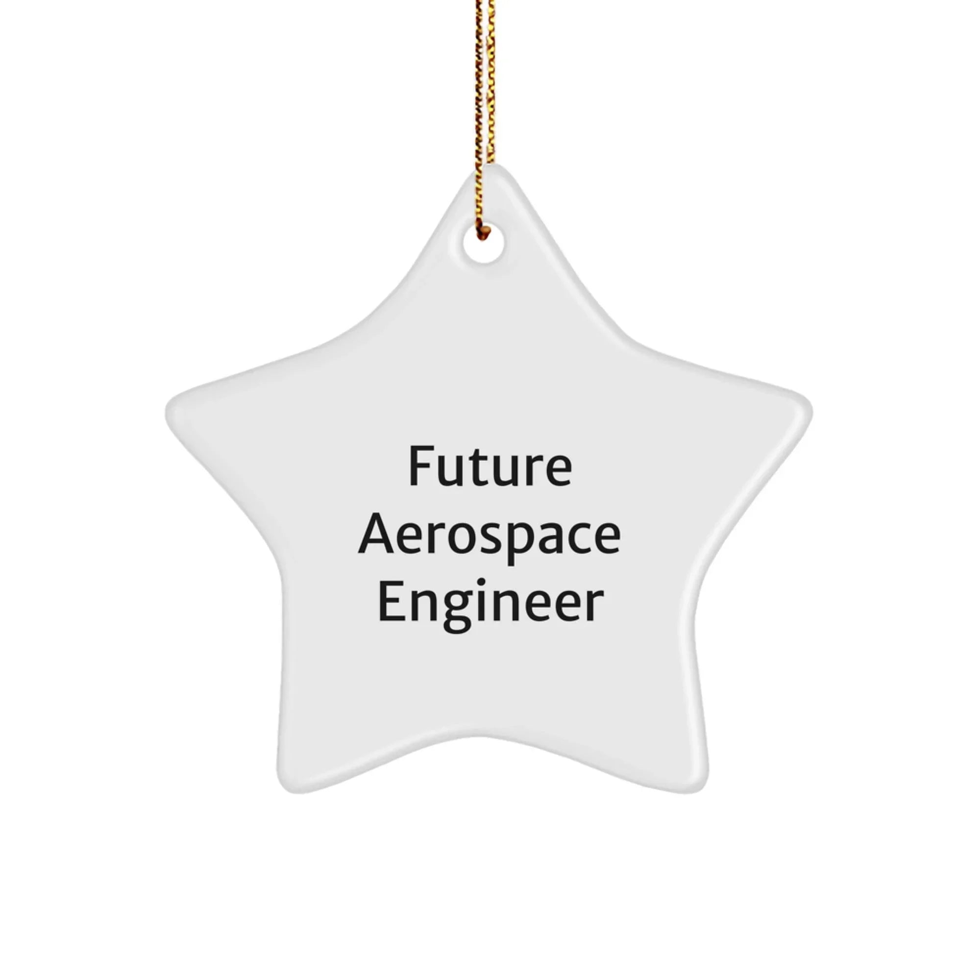 Funny Future Aerospace Engineer Christmas Star Ornament Gifts from Friends
