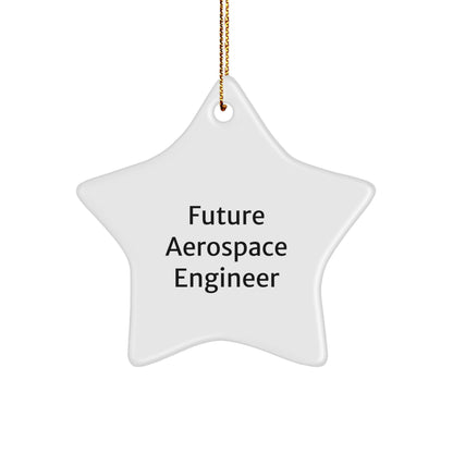 Funny Future Aerospace Engineer Christmas Star Ornament Gifts from Friends