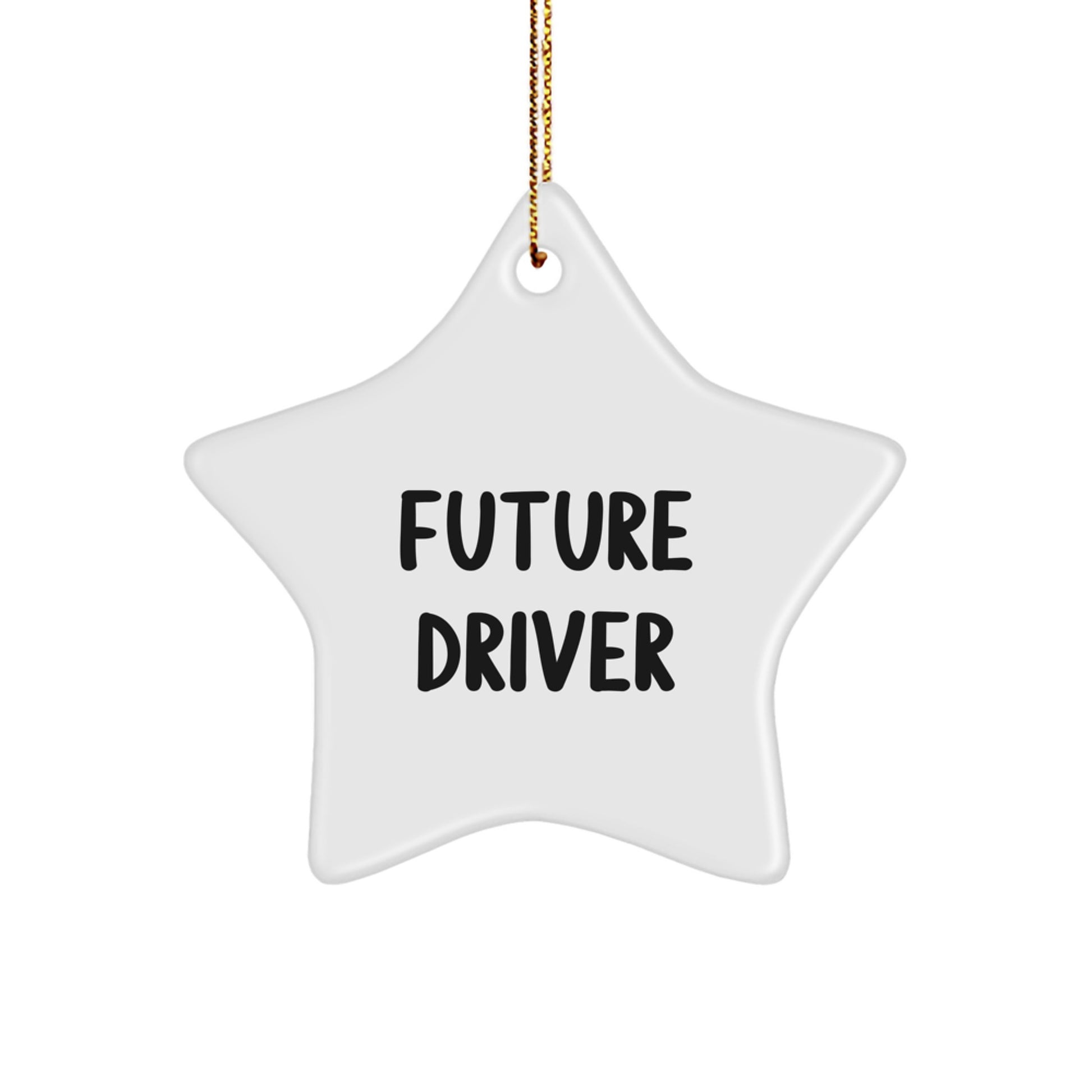 Funny Future Driver Star Ornament Gifts for Driver Family Christmas Unique Presents from Friends - Image 1
