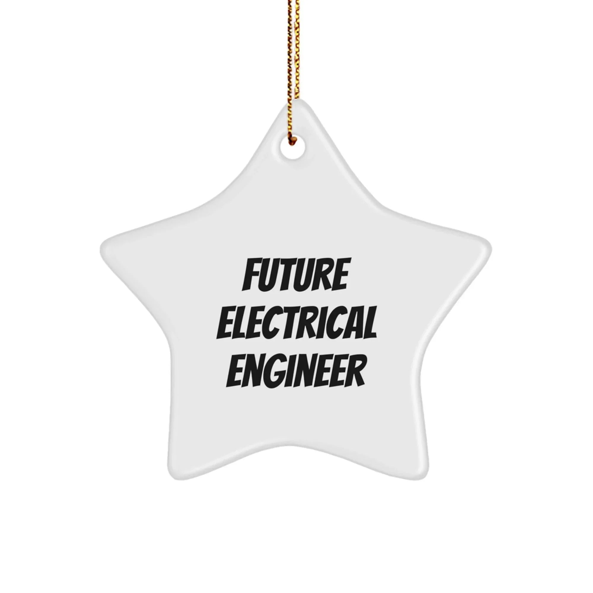 Funny Inspirational Gifts for Electrical Engineer from Friends, Future Electrical Engineer Star Ornament, Christmas Unique Gifts