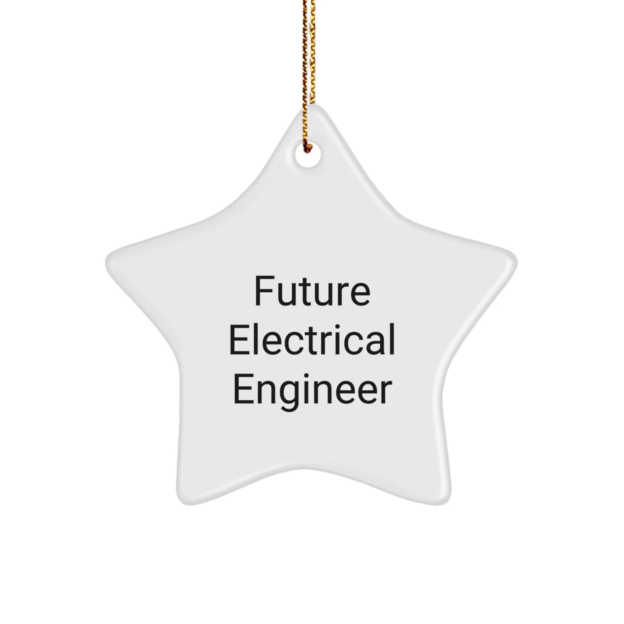 Gifts from Friends and Family to Electrical Engineer Men Star Ornament with 'Future Electrical Engineer' Quote, Christmas Unique Gifts