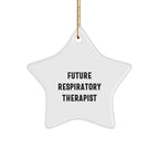 Funny Future Respiratory Therapist Star Ornament Gifts from Family for Christmas Unique