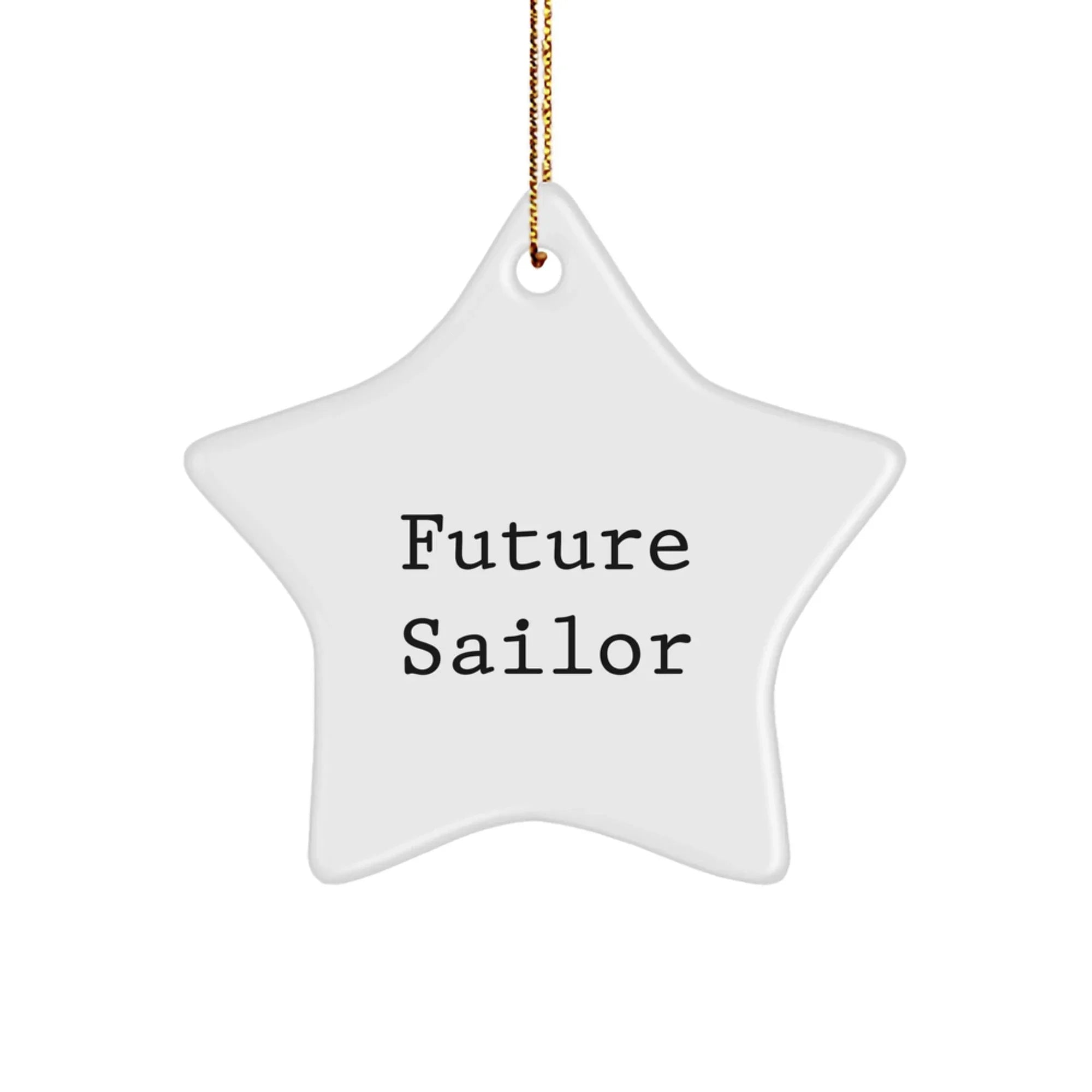 Funny Sailor Gifts for Future Sailor Friends - White Star Ornament Christmas Unique Gifts from Family to Men