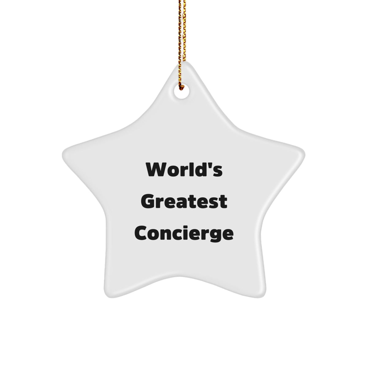 Christmas Gift World's Greatest Concierge Christmas Ornament for Her - Image 1