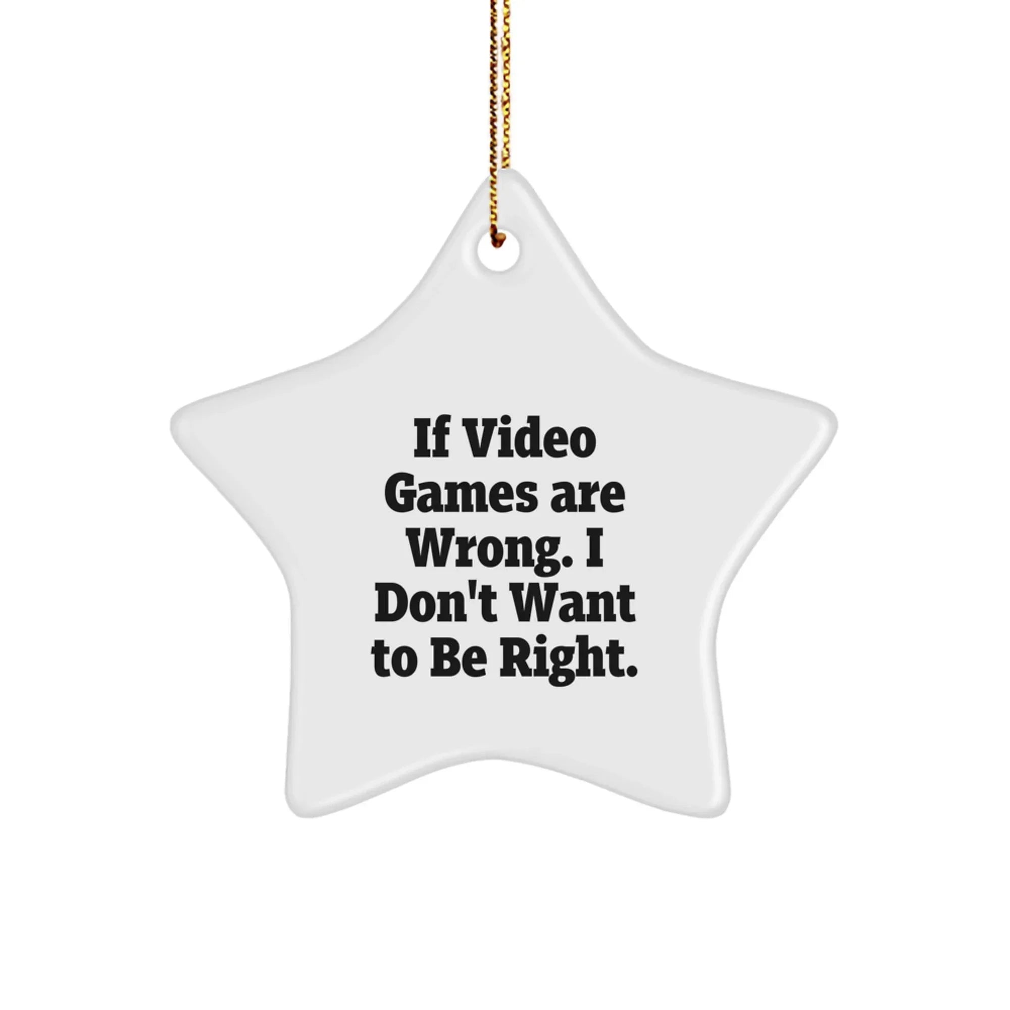 Funny Star Ornament Gifts from Men for Playing Video Games Enthusiasts, Christmas Unique Gifts for Friends, Coworkers, or Family