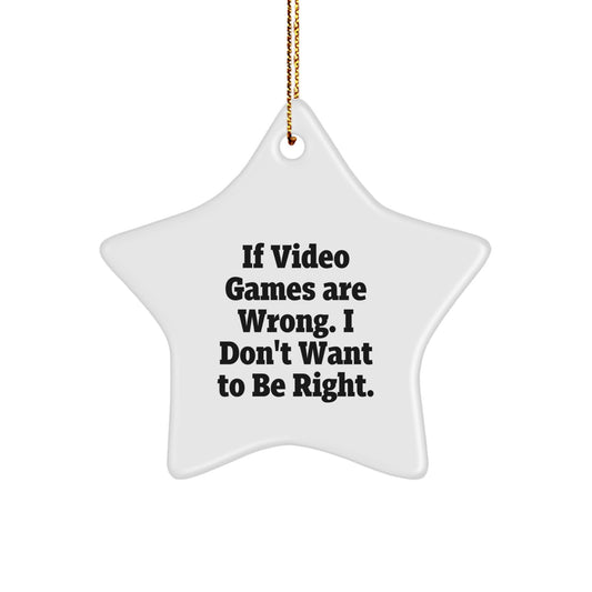 Funny Star Ornament Gifts from Men for Playing Video Games Enthusiasts, Christmas Unique Gifts for Friends, Coworkers, or Family - Image 1