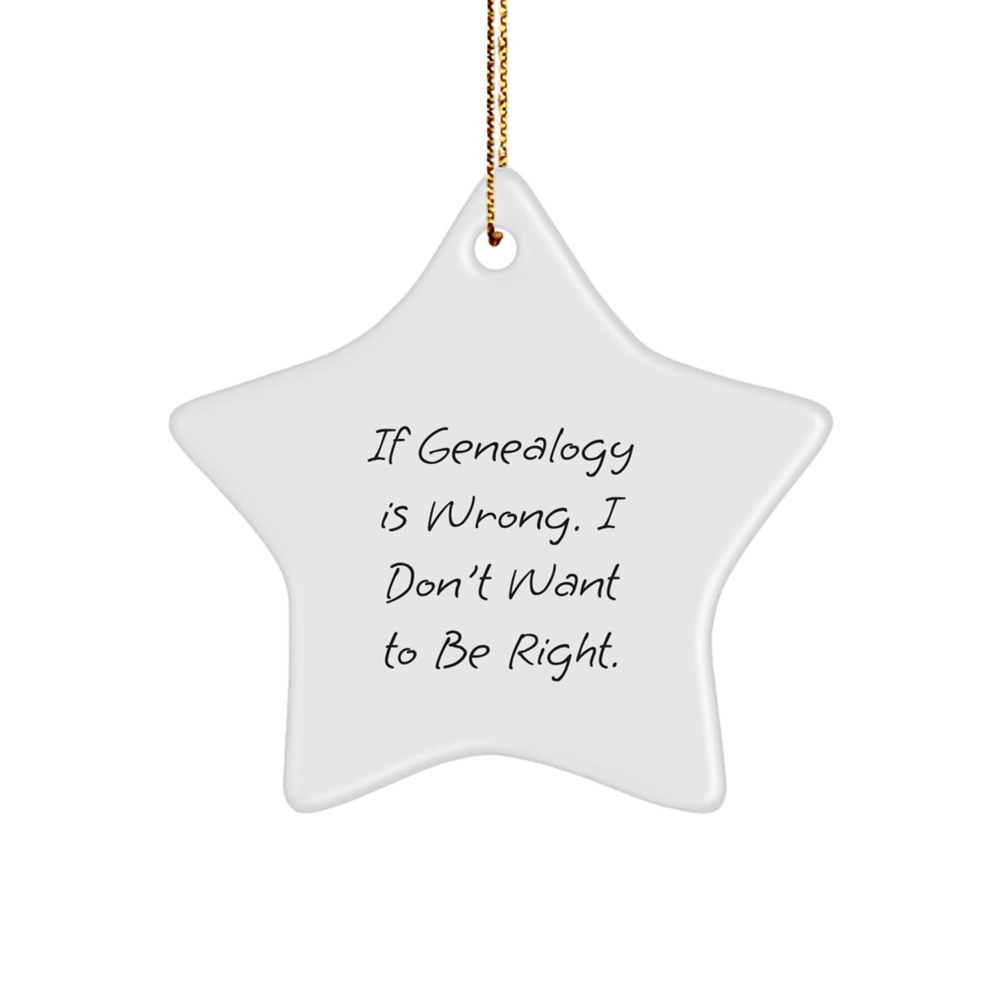Genealogy Star Ornament Funny Gifts for Men Women Friends Family - Image 1