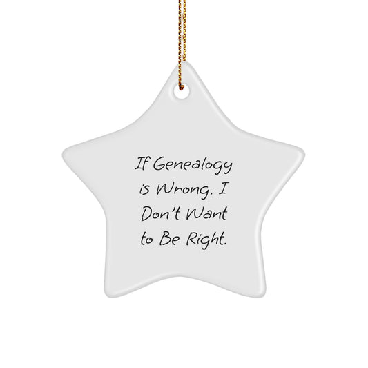Genealogy Star Ornament Funny Gifts for Men Women Friends Family - Image 1