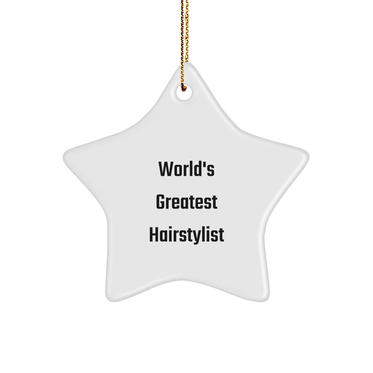 Christmas Ornament World's Greatest Hairstylist Gift Idea for Coworkers - Image 1