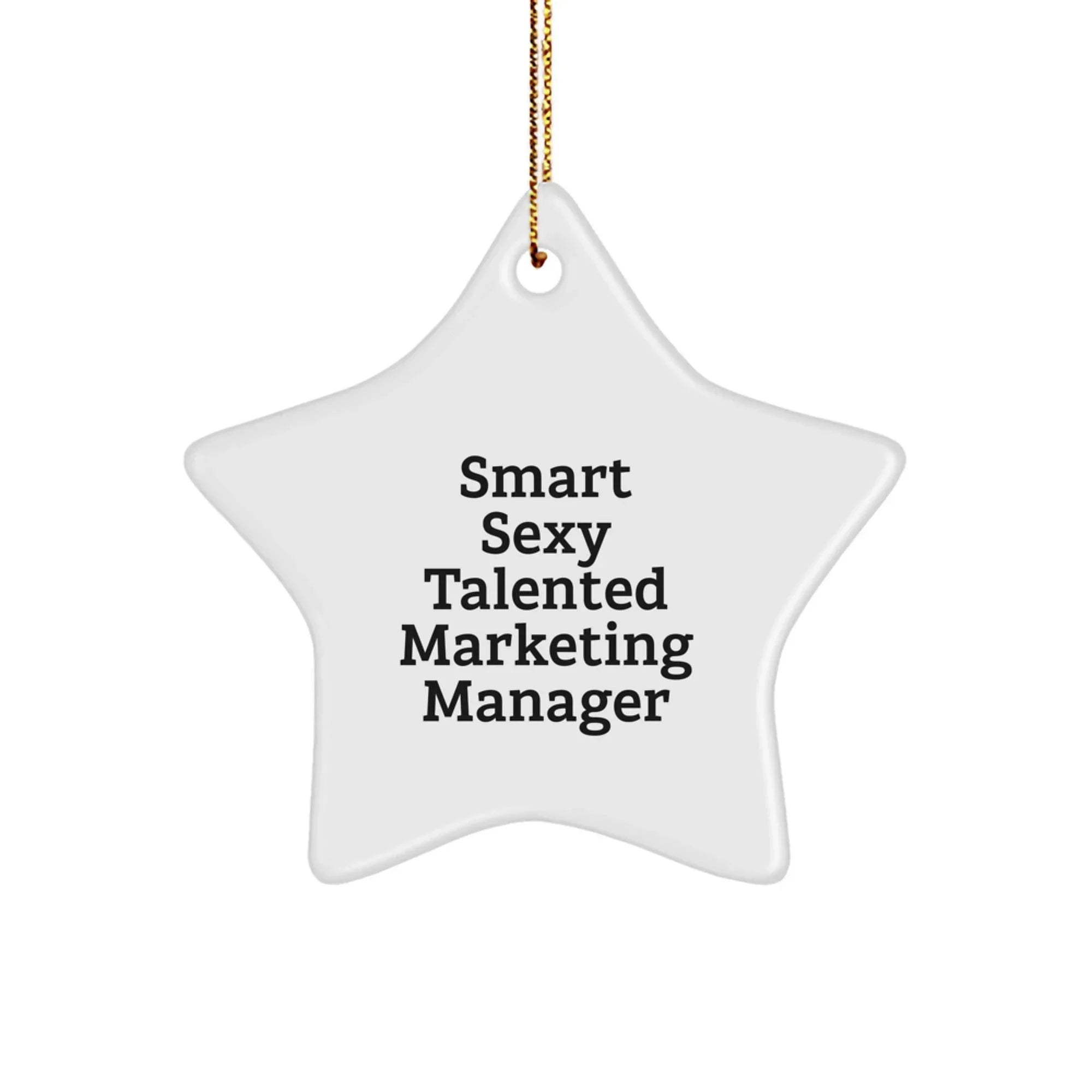 Marketing Manager Gifts, Funny Star Ornament, Christmas Unique Gifts from Friends to Marketing Manager