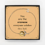Stepmom Sunflower Bracelet, Everyone wishes they had, Inspirational Bracelet For Stepmom, Stepmom Gifts, Birthday Christmas Unique Gifts For Stepmom