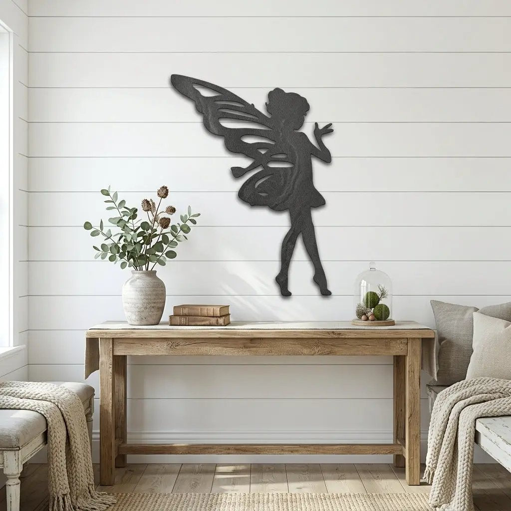 Fairy Pixie Metal Wall Sign