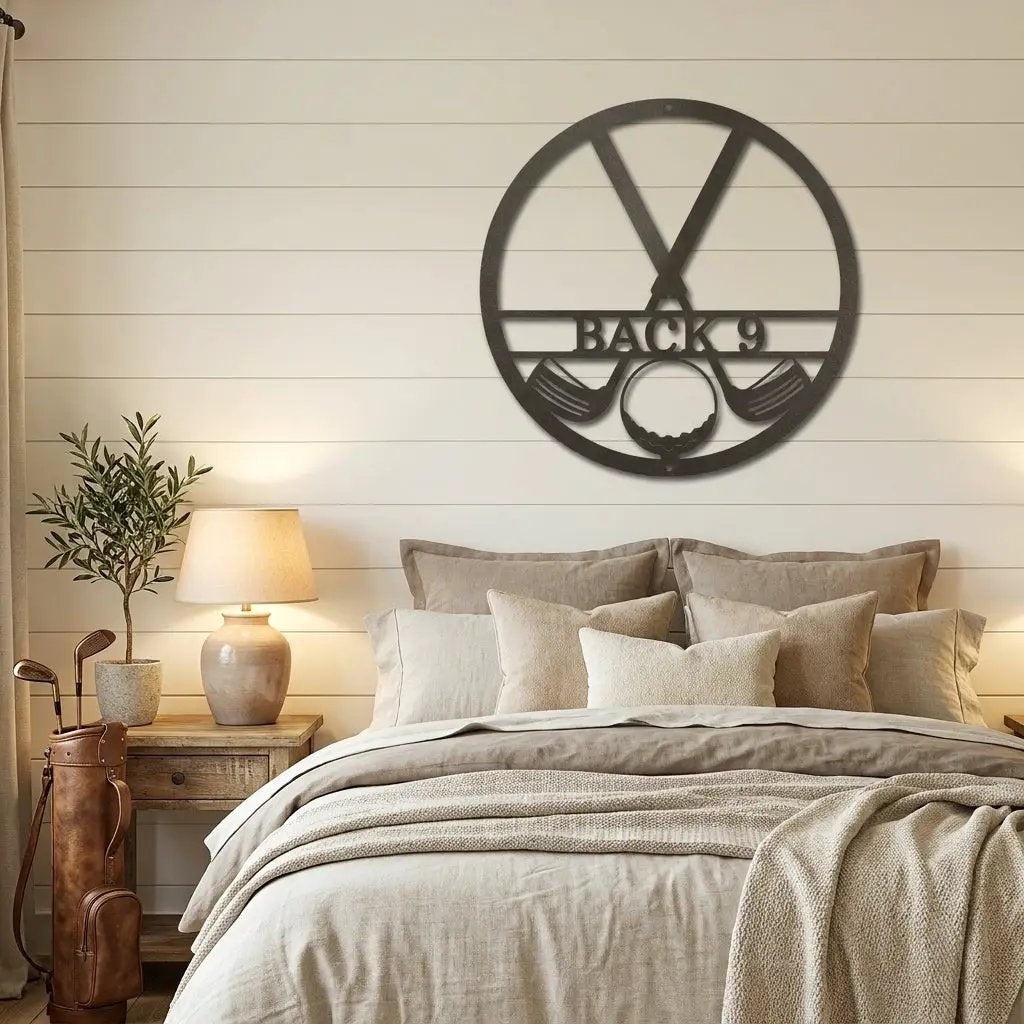 Personalized Golf Metal Wall Art Custom Name Golfer Sign Man Cave Garage Decor Gift for Golf Lover