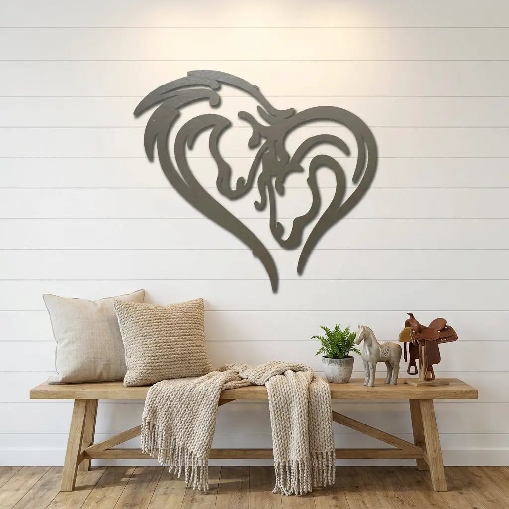Horse Love Steel Wall Sign