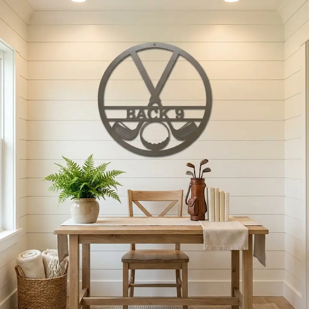 Personalized Golf Metal Wall Art Custom Name Golfer Sign Man Cave Garage Decor Gift for Golf Lover