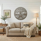 Personalized Tree of Life Metal Wall Art – Custom Family Name Sign – Tree of Life Metal Decor – Nature Inspired Family Wall Decor