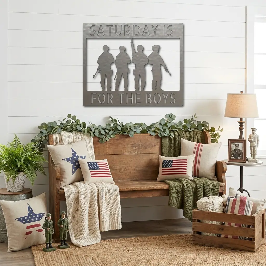 Soldier Custom Name Metal Sign Wall Art
