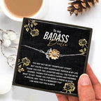To My Badass Bestie Thank You For the Laughter and Fun Sunflower Bracelet
