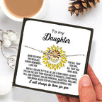 Daughter Jewelry - Be Like a Sunflower Bracelet Graduation Birthday Holiday Gift