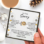Apology Gift for Girlfriend, Wife, Soulmate - I’m Truly Sorry - Sunflower Bracelet